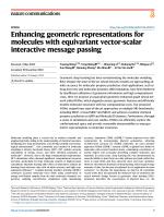 Enhancing geometric representations for molecules with equivariant vector-scalar interactive message passing