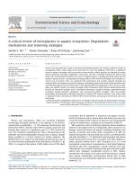 A critical review of microplastics in aquatic ecosystems: Degradation mechanisms and removing strategies