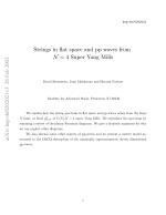Strings in flat space and pp waves from \(\mathcal{N}=4\) Super Yang Mills