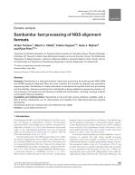 Sambamba: fast processing of NGS alignment formats