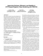 Improving Fairness, Efficiency, and Stability in HTTP-based Adaptive Video Streaming with FESTIVE