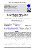 SECURITY PARADIGMS FOR IOT IN TELECOM NETWORKS: CONCEPTUAL CHALLENGES AND SOLUTION PATHWAYS