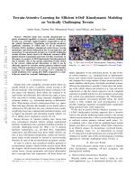 Terrain-Attentive Learning for Efficient 6-DoF Kinodynamic Modeling on Vertically Challenging Terrain