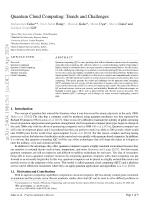 Quantum Cloud Computing: Trends and Challenges