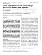 SwissTargetPrediction: a web server for target prediction of bioactive small molecules