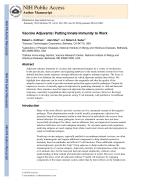 Vaccine Adjuvants: Putting Innate Immunity to Work