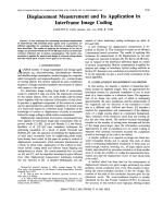 Displacement Measurement and Its Application in Interframe Image Coding