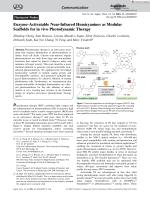 Enzyme-Activatable Near-Infrared Hemicyanines as Modular Scaffolds for in vivo Photodynamic Therapy