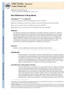 Sex Differences in Drug Abuse