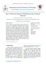 How to Read and Interpret FTIR Spectrosope of Organic Material