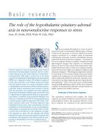 The role of the hypothalamic-pituitary-adrenal axis in neuroendocrine responses to stress