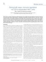 Going both ways: immune regulation via CD1d-dependent NKT cells