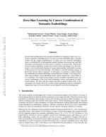 Zero-Shot Learning by Convex Combination of Semantic Embeddings