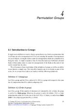Permutation Groups