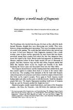 Refugees: a world made of fragments