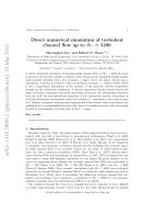 Direct numerical simulation of turbulent channel flow up to Reτ ≈ 5200