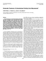 Kinematic Features of Unrestrained Vertical Arm Movements