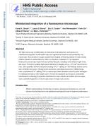 Miniaturized integration of a fluorescence microscope