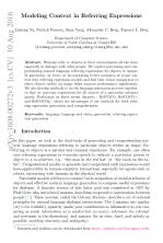Modeling Context in Referring Expressions