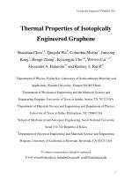 Thermal Properties of Isotopically Engineered Graphene