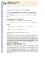 Estimation of HIV Incidence in the United States