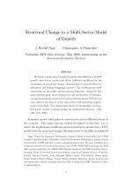 Structural Change in a Multi-Sector Model of Growth
