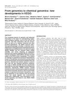 From genomics to chemical genomics: new developments in KEGG