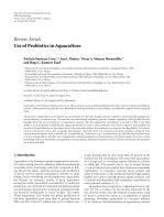 Use of Probiotics in Aquaculture