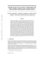 Vidu4D: Single Generated Video to High-Fidelity 4D Reconstruction with Dynamic Gaussian Surfels