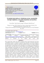 Navigating legal pathways: Optimizing energy sustainability through compliance, renewable integration, and maritime efficiency