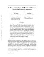 Machine Learning Augmented Branch and Bound for Mixed Integer Linear Programming