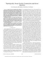 Topologically-Aware Overlay Construction and Server Selection