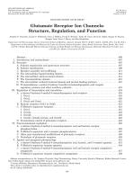 Glutamate Receptor Ion Channels: Structure, Regulation, and Function