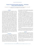 Progress Toward Poliomyelitis Eradication — Worldwide, January 2022–December 2023