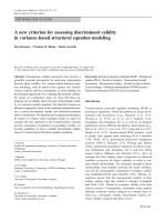 A new criterion for assessing discriminant validity in variance-based structural equation modeling