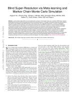 Blind Super-Resolution via Meta-learning and Markov Chain Monte Carlo Simulation