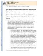 Anti-Inflammatory Therapy in Chronic Disease: Challenges and Opportunities