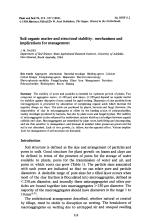 Soil organic matter and structural stability: mechanisms and implications for management