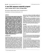 A new DNA sequence assembly program