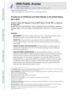 Prevalence of Childhood and Adult Obesity in the United States, 2011–2012