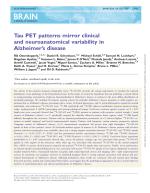 Tau PET patterns mirror clinical and neuroanatomical variability in Alzheimer’s disease