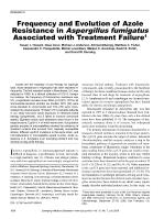 Frequency and Evolution of Azole Resistance in Aspergillus fumigatus Associated with Treatment Failure