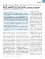 Long-Term Exposure to Traffic-Related Air Pollution and the Risk of Coronary Heart Disease Hospitalization and Mortality