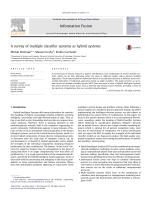 A survey of multiple classifier systems as hybrid systems