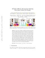 MVSplat: Efficient 3D Gaussian Splatting from Sparse Multi-View Images