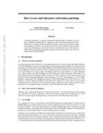 How to use and interpret activation patching