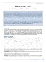 Cancer Statistics, 2014