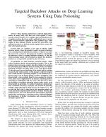 Targeted Backdoor Attacks on Deep Learning Systems Using Data Poisoning