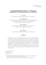 Longitudinally-Invariant k⊥-Clustering Algorithms for Hadron-Hadron Collisions