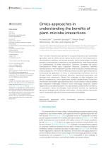 Omics approaches in understanding the benefits of plant-microbe interactions